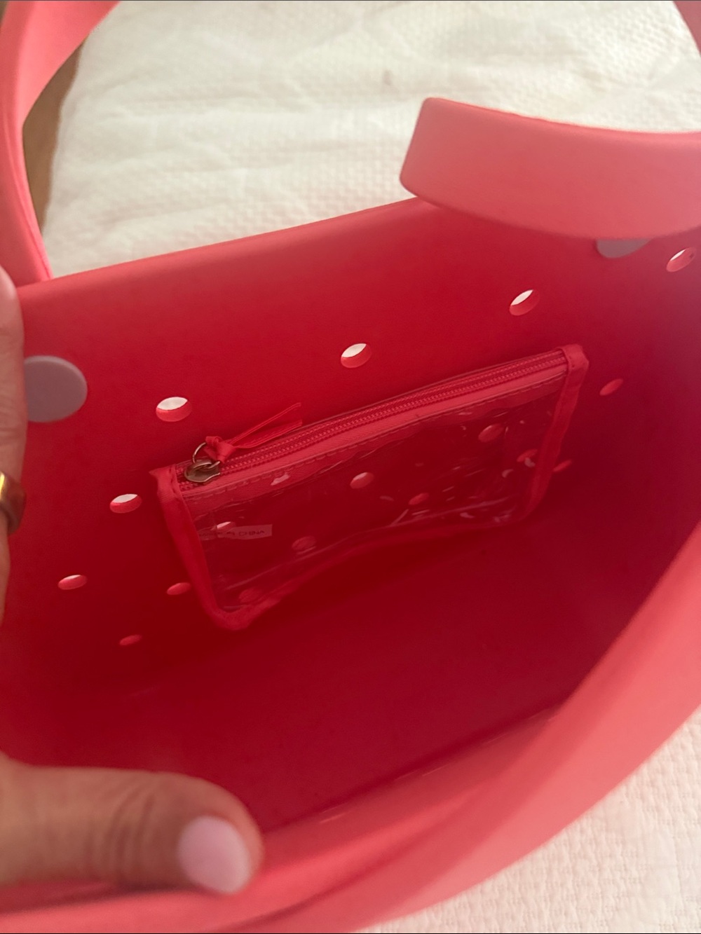 BOGG BAG Coral Tote with Perforated Shell and Dual Straps - Picture 2 of 3